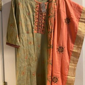 Beautiful(with Tags) Indian long gown/ Dupatta